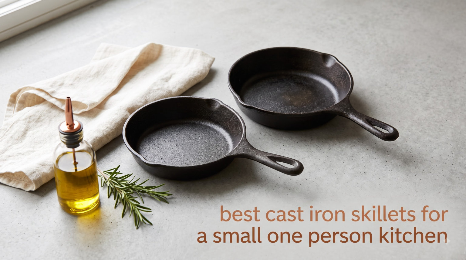 best cast iron skillets for a small one person kitchen