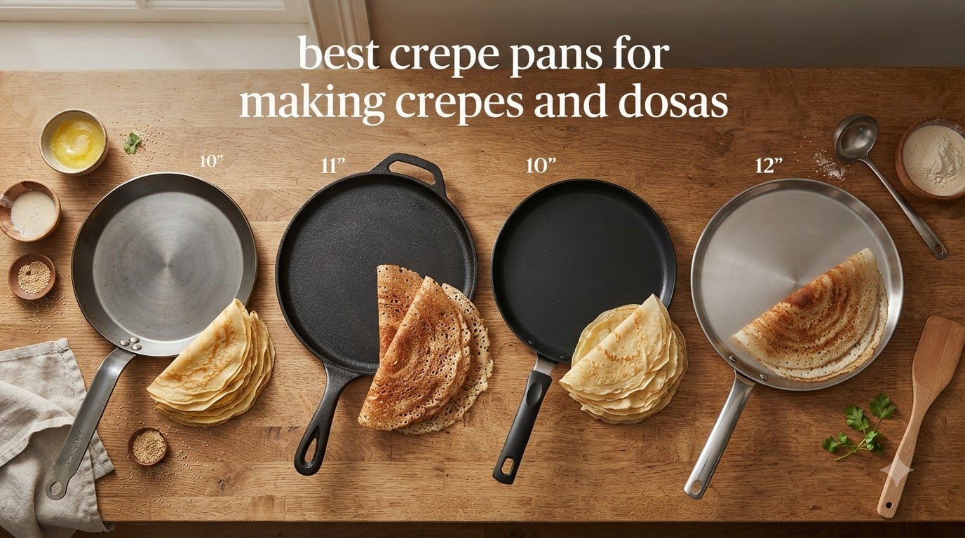 best crepe pans for making crepes and dosas