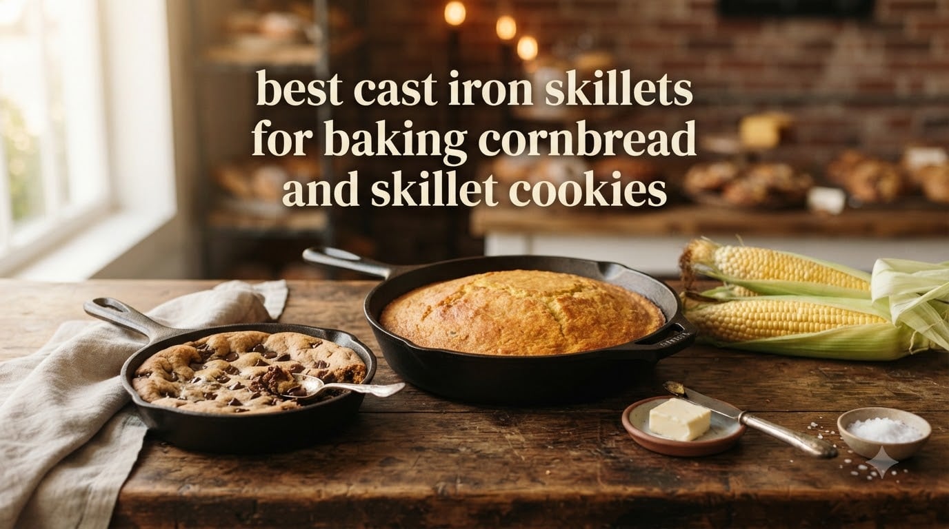 best cast iron skillets for baking cornbread and skillet cookies