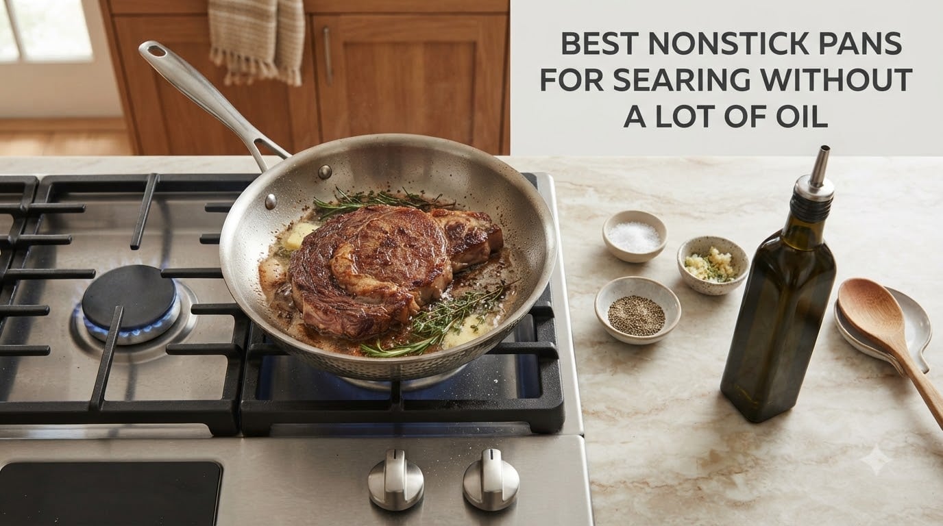best nonstick pans for searing without a lot of oil