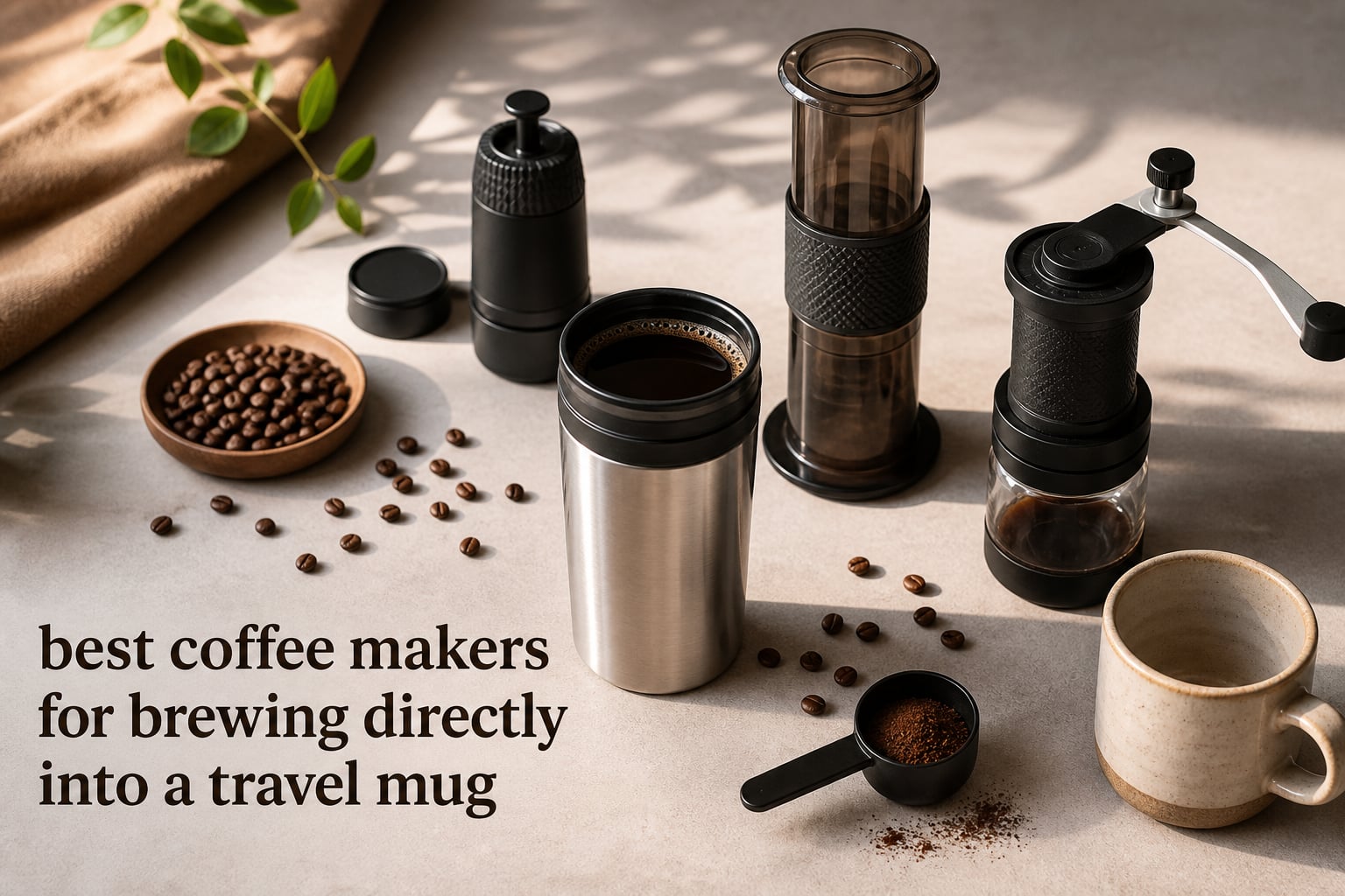 best coffee makers for brewing directly into a travel mug