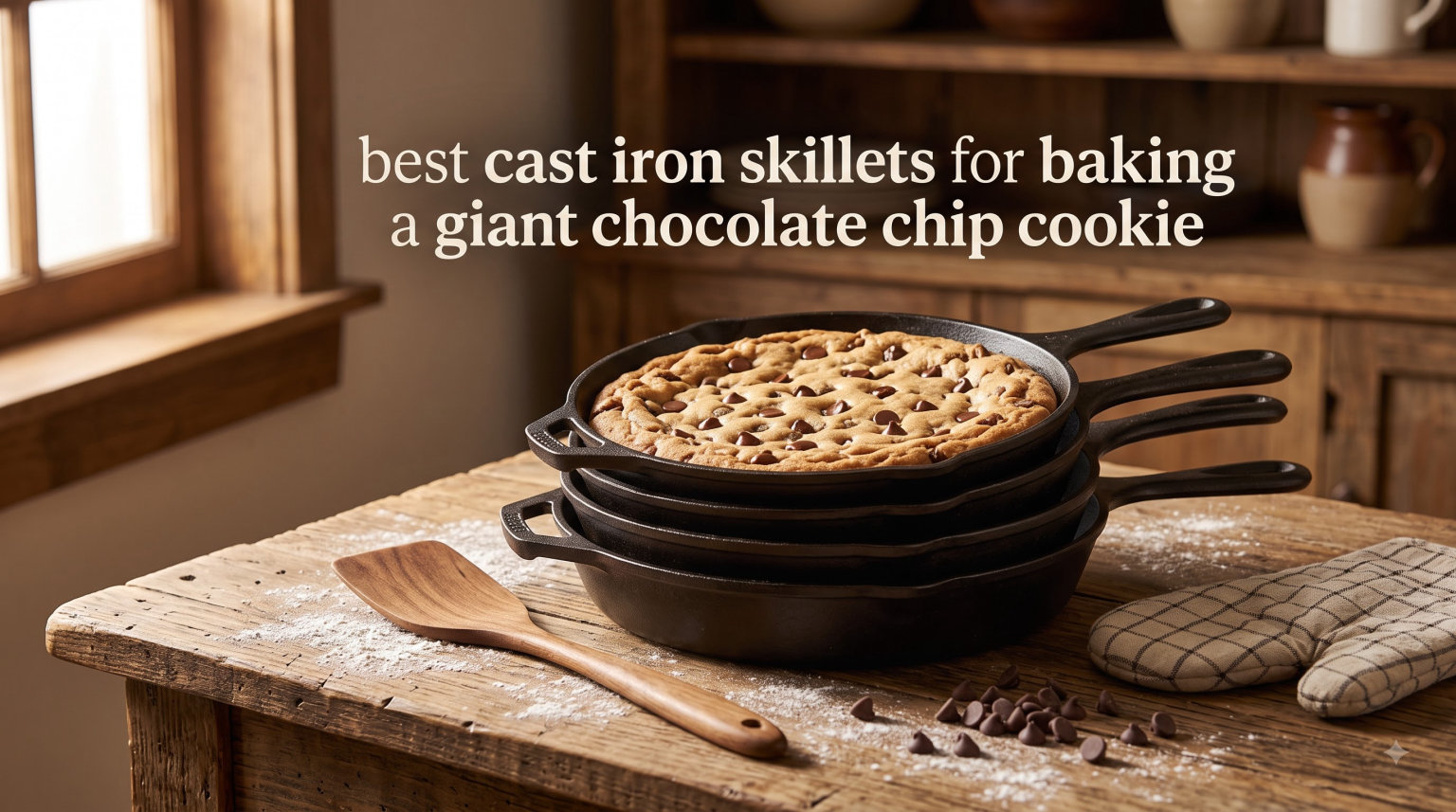 best cast iron skillets for baking a giant chocolate chip cookie