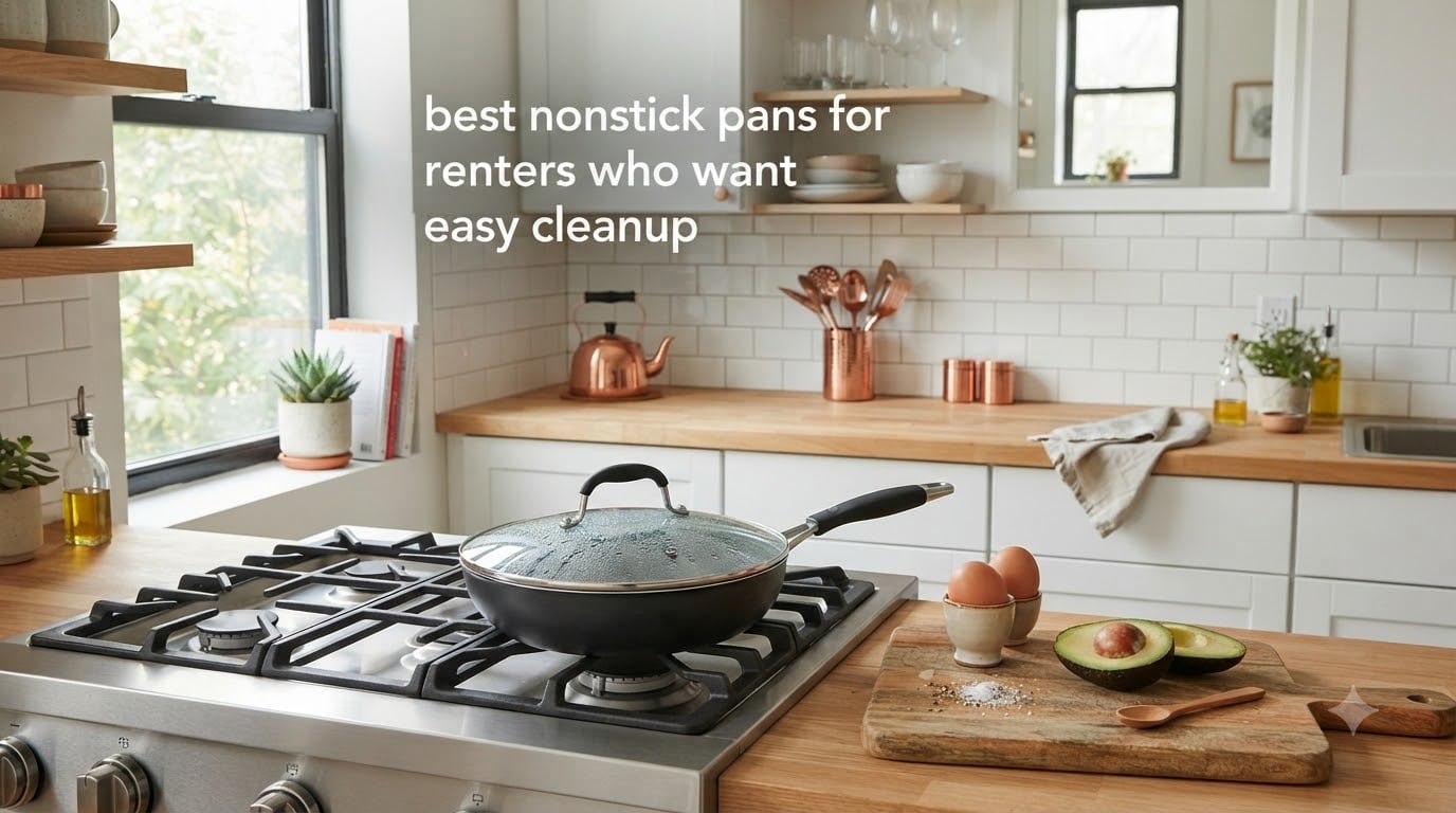 best nonstick pans for renters who want easy cleanup