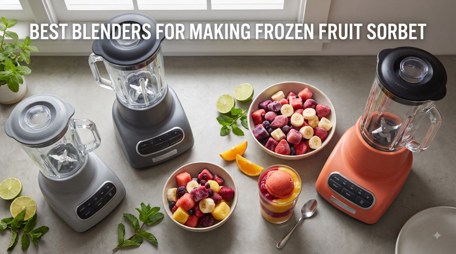 best blenders for making frozen fruit sorbet