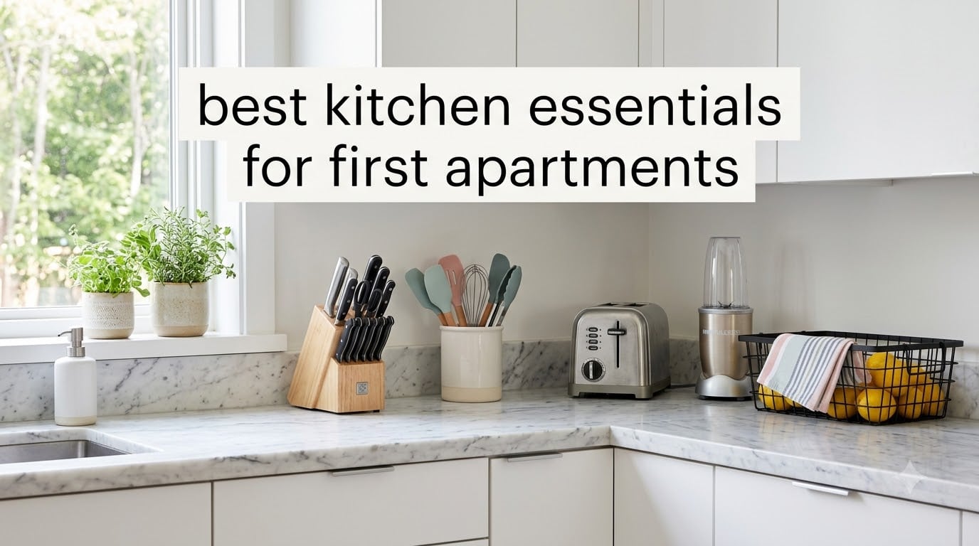 best kitchen essentials for first apartments