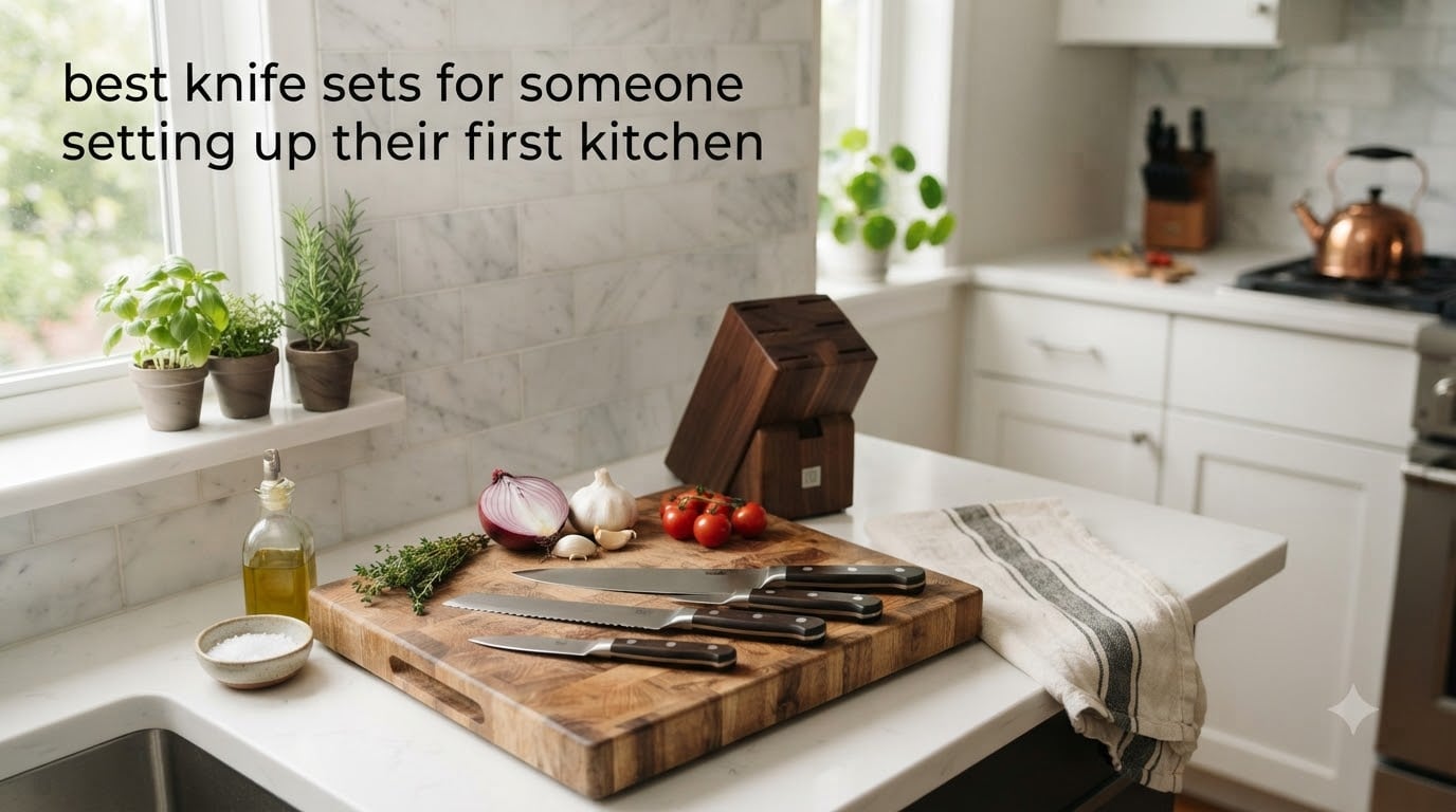 best knife sets for someone setting up their first kitchen