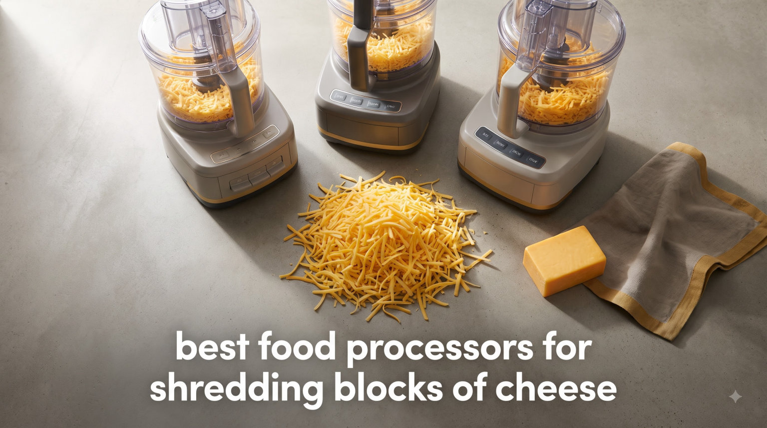 best food processors for shredding blocks of cheese