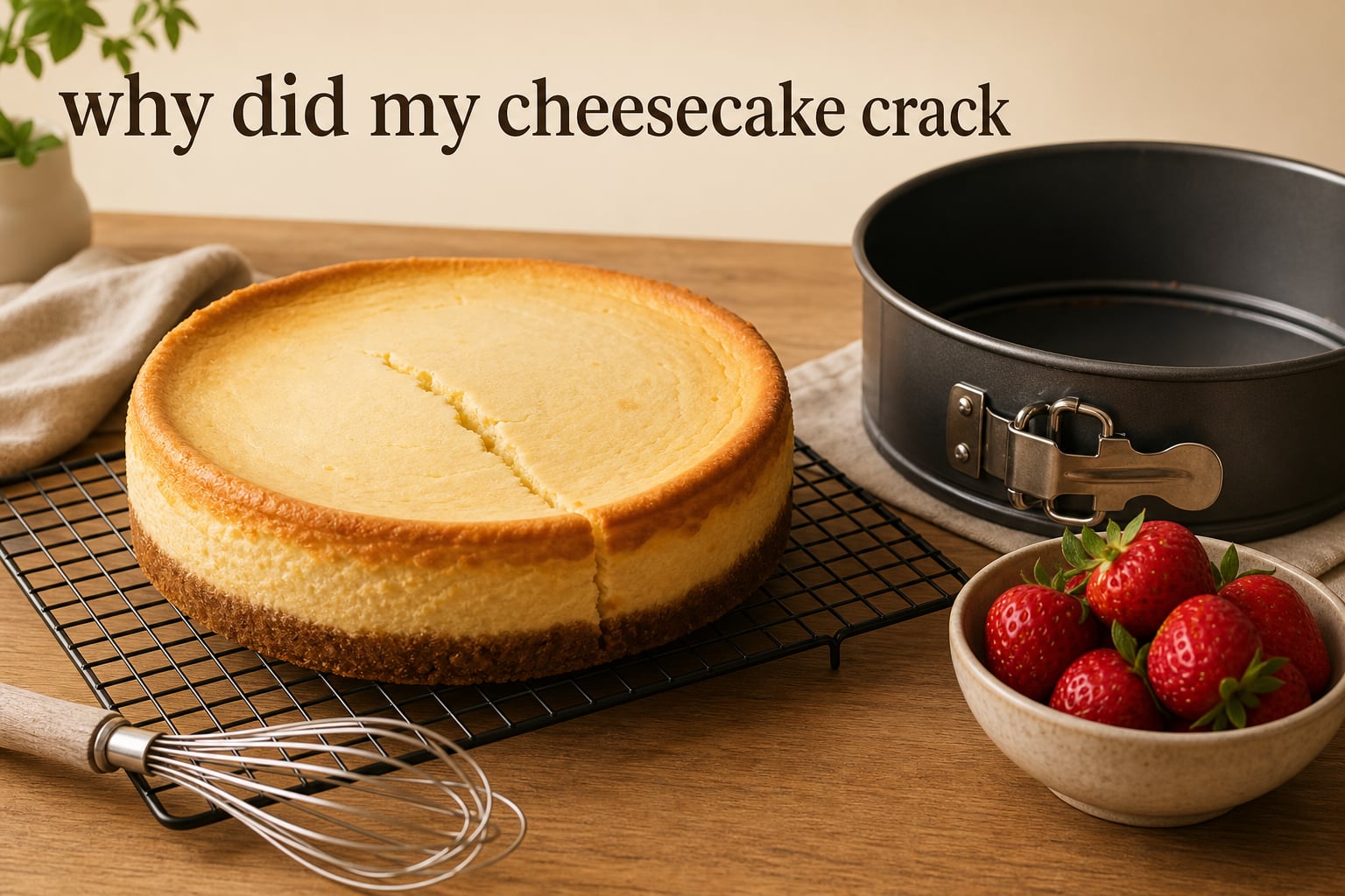 why did my cheesecake crack