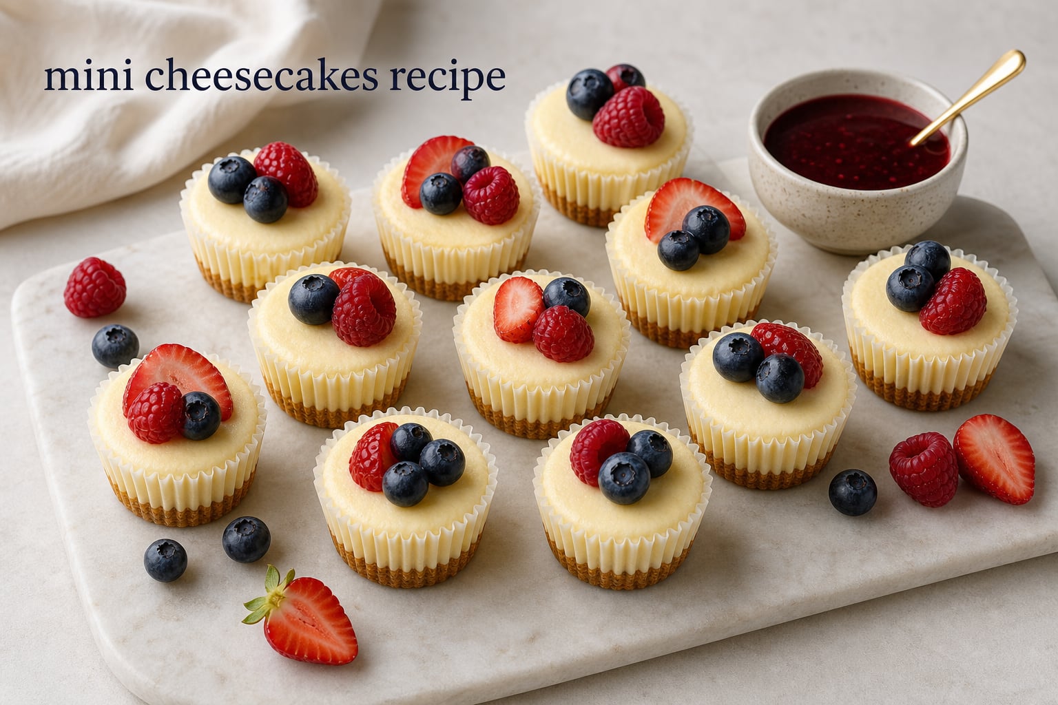 mini cheesecakes recipe