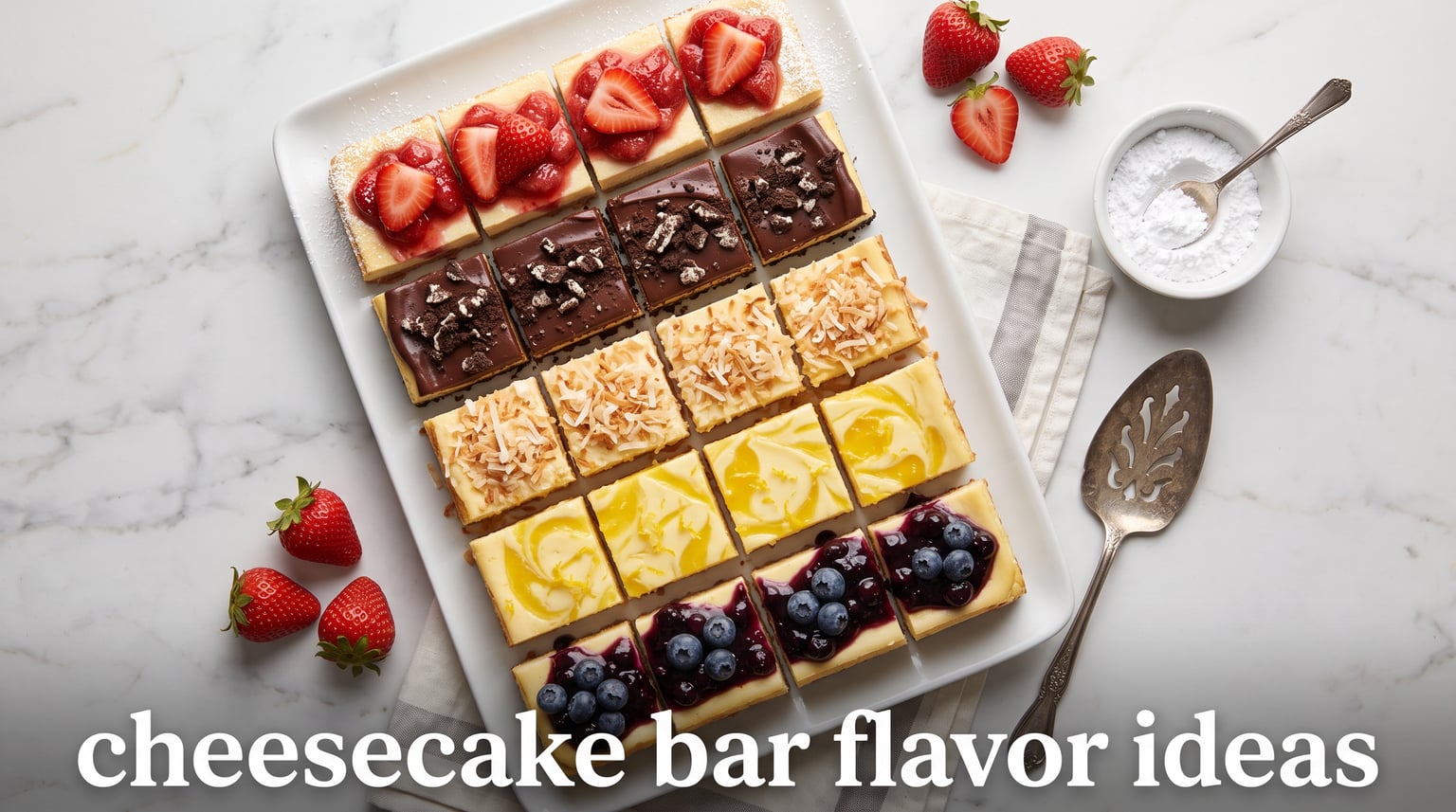 cheesecake bar flavor ideas