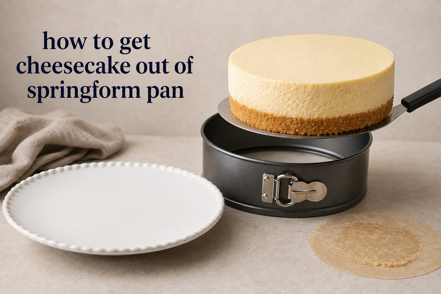 how to get cheesecake out of springform pan
