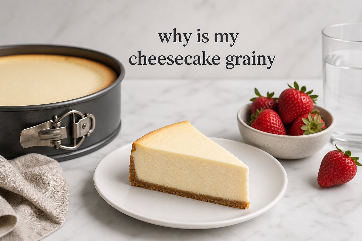 why is my cheesecake grainy