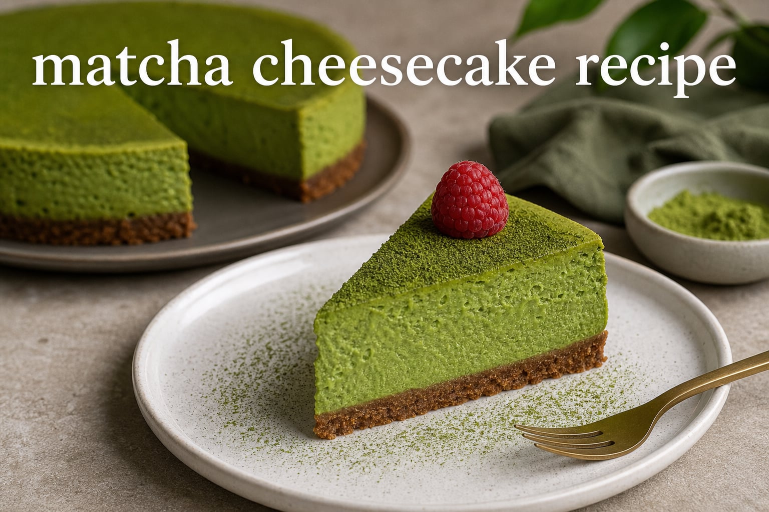 matcha cheesecake recipe