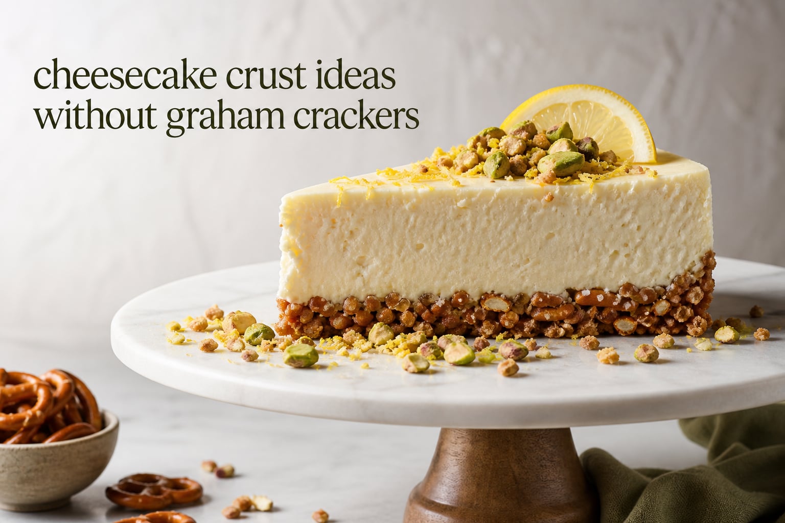cheesecake crust ideas without graham crackers