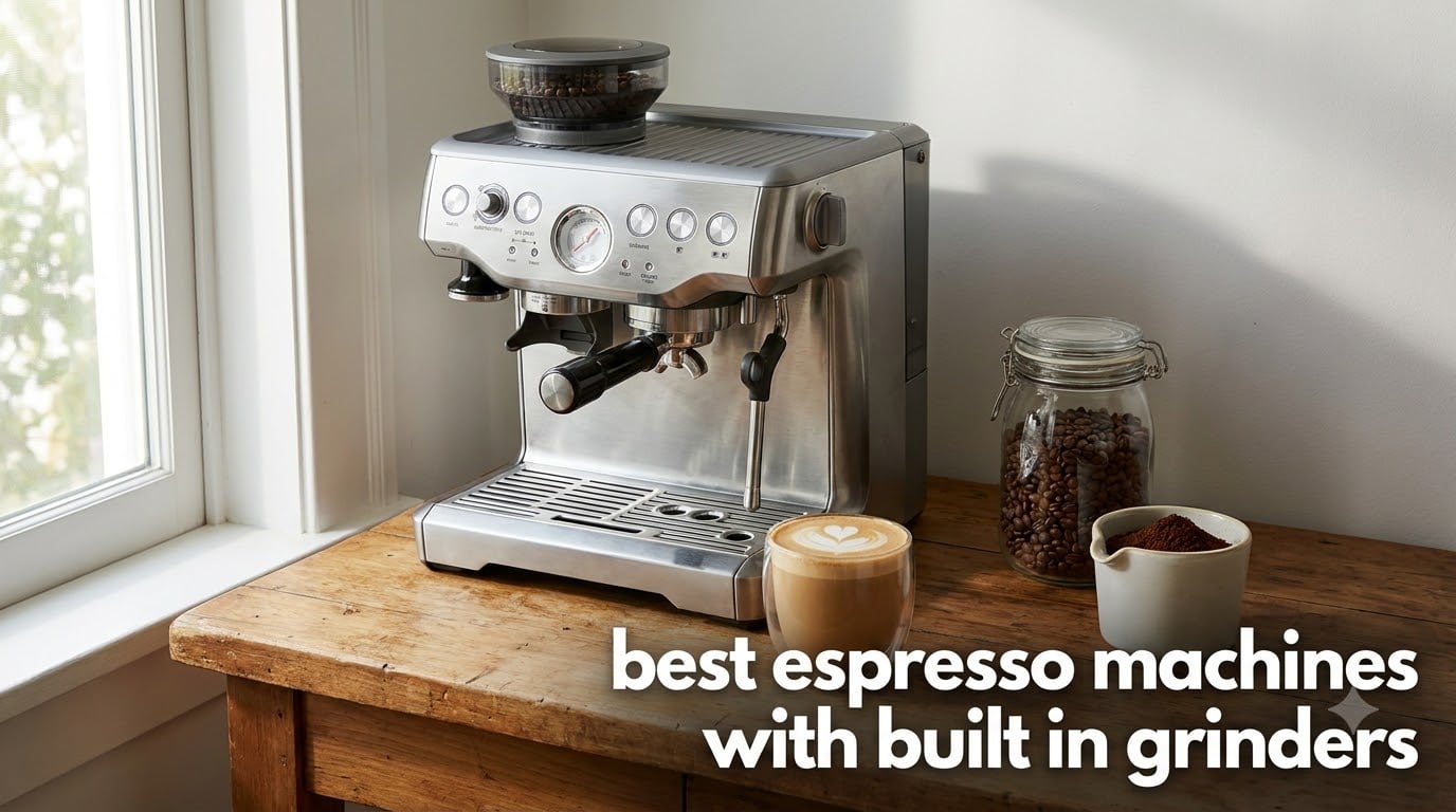 best espresso machines with built in grinders