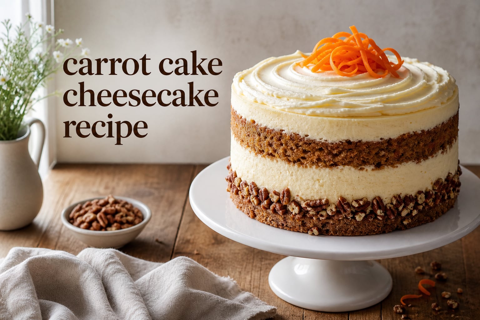 carrot cake cheesecake recipe