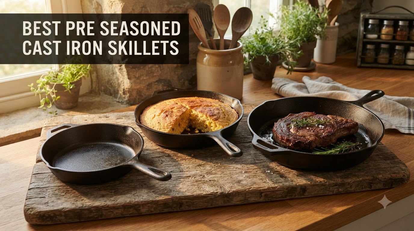 best pre seasoned cast iron skillets