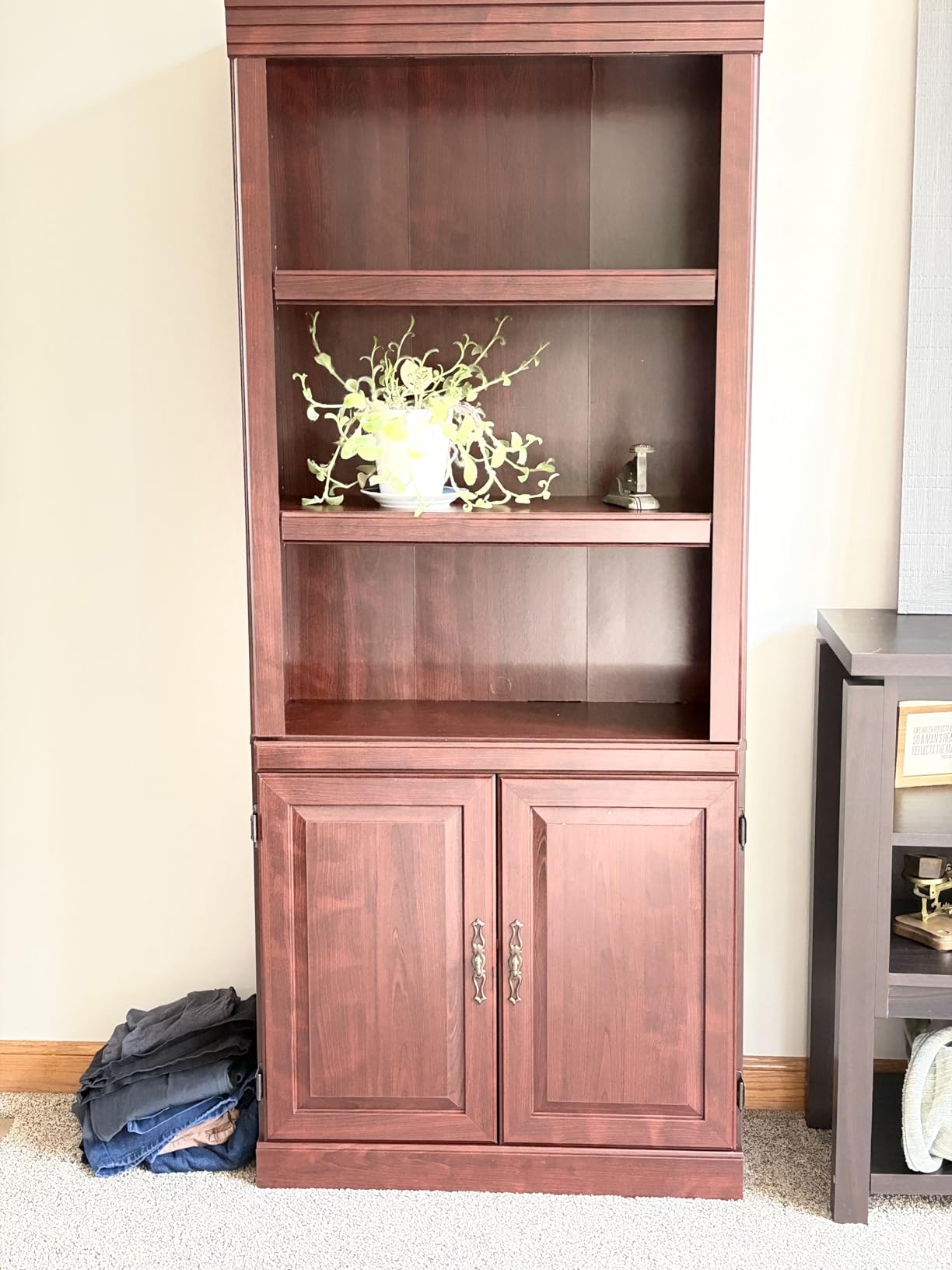 Sauder Heritage Hill Library With Doors/ Book shelf, Classic Cherry finish customer photo 1
