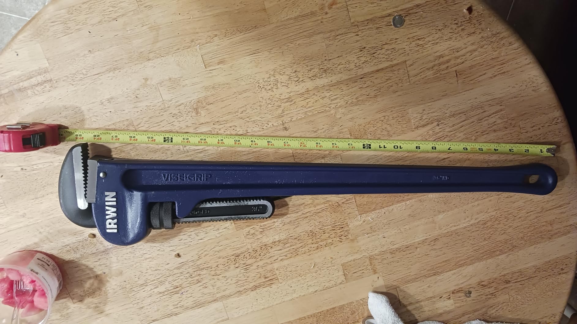 IRWIN VISE-GRIP Pipe Wrench, Cast Iron, SAE, 2-1/2-Inch Jaw, 18-Inch Length (45619) customer photo 1