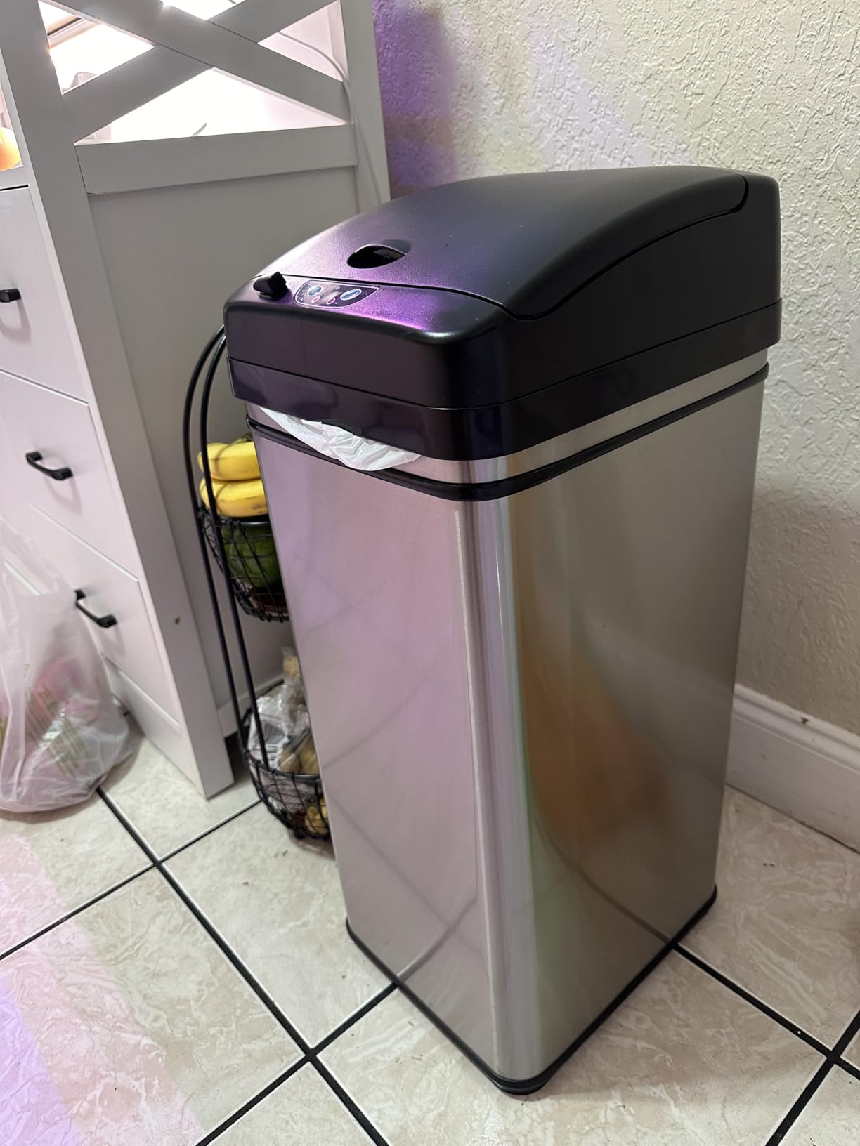 iTouchless 13 Gallon Sensor Trash Can with Lid | Pet Lock and Odor Filter customer photo 1