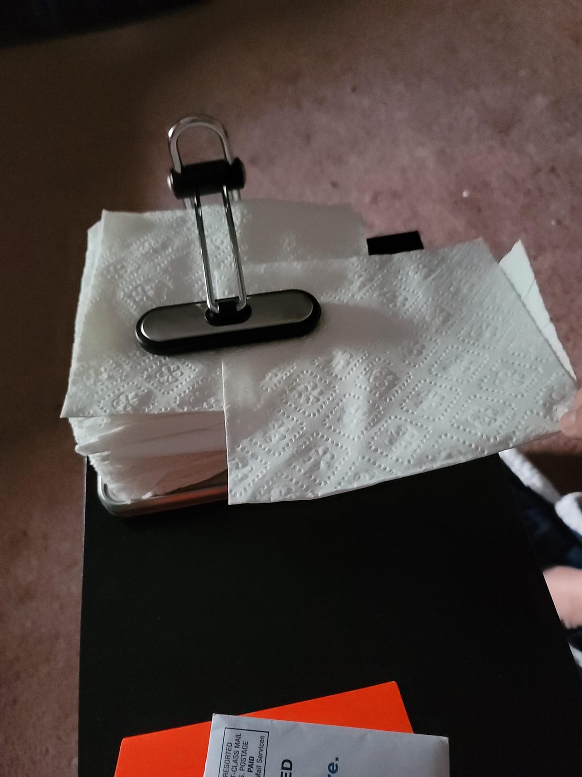 simplehuman Quick Grip Napkin Holder, Stainless Steel, Brushed customer photo 2