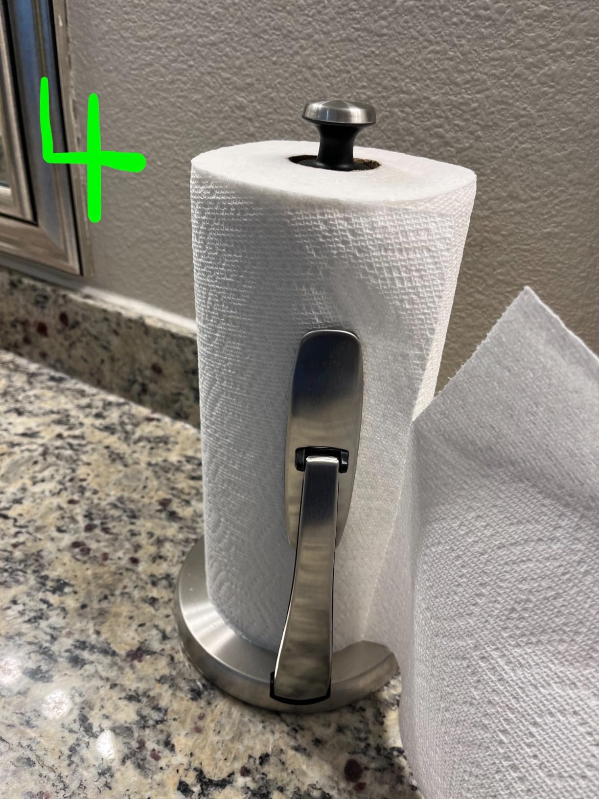 OXO Good Grips SimplyTear Paper Towel Holder Countertop for Kitchen customer photo 2