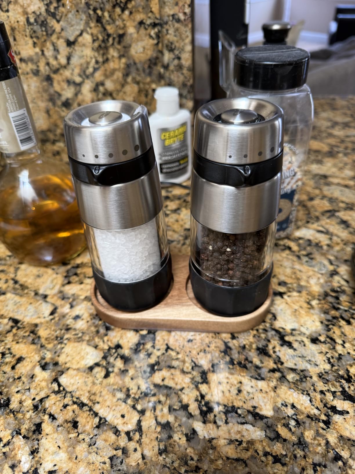 OXO Salt and Pepper Grinder Set, Stainless Steel customer photo 1
