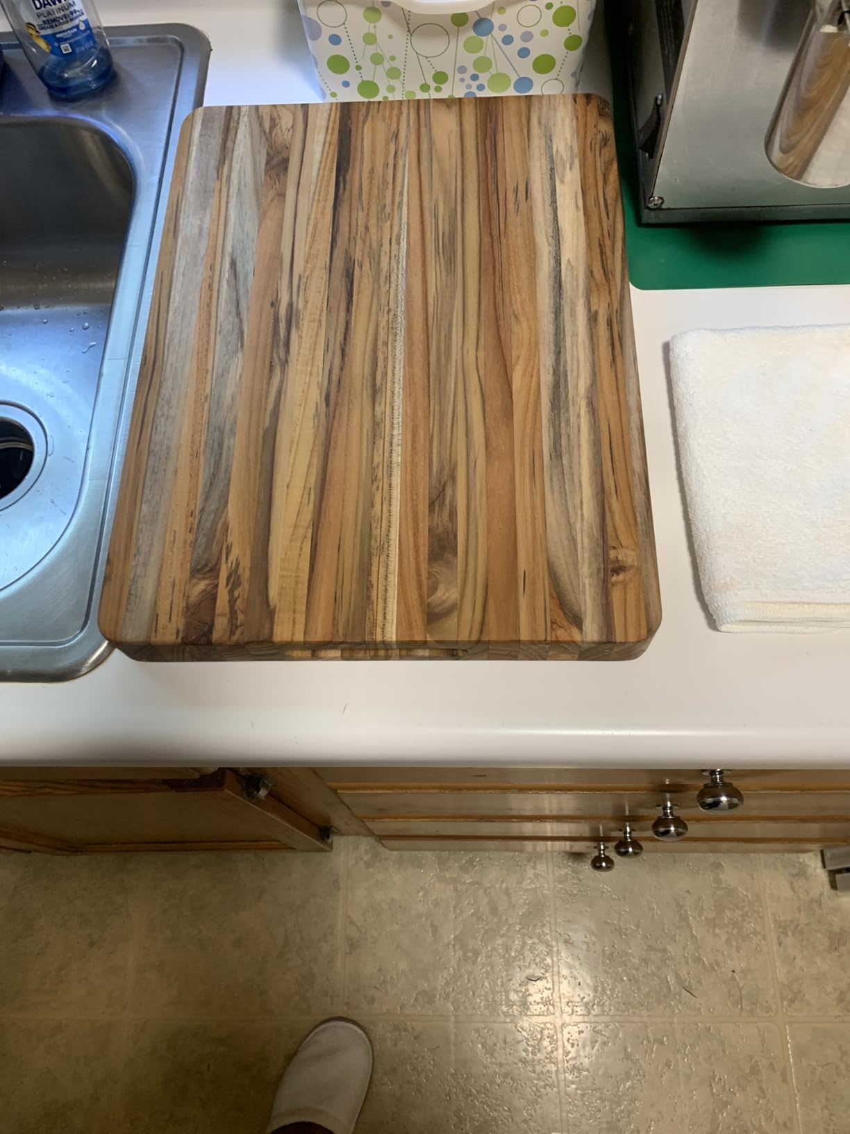 Teakhaus Edge-Grain Teak Wood Carving Board with Juice Groove, Extra Large customer photo 1