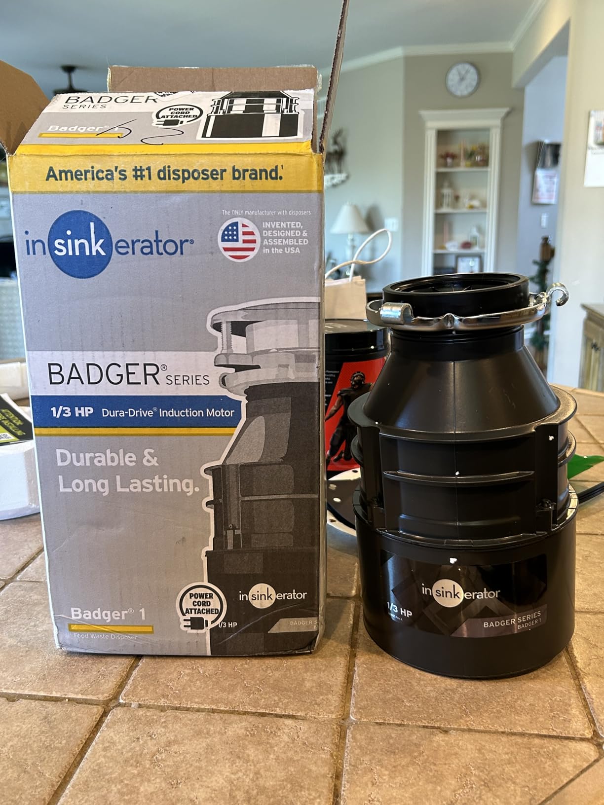 InSinkErator Badger 1 Garbage Disposal with Power Cord, Standard Series 1/3 HP Continuous Feed Food Waste Disposer, Badger 1 W/C customer photo 1