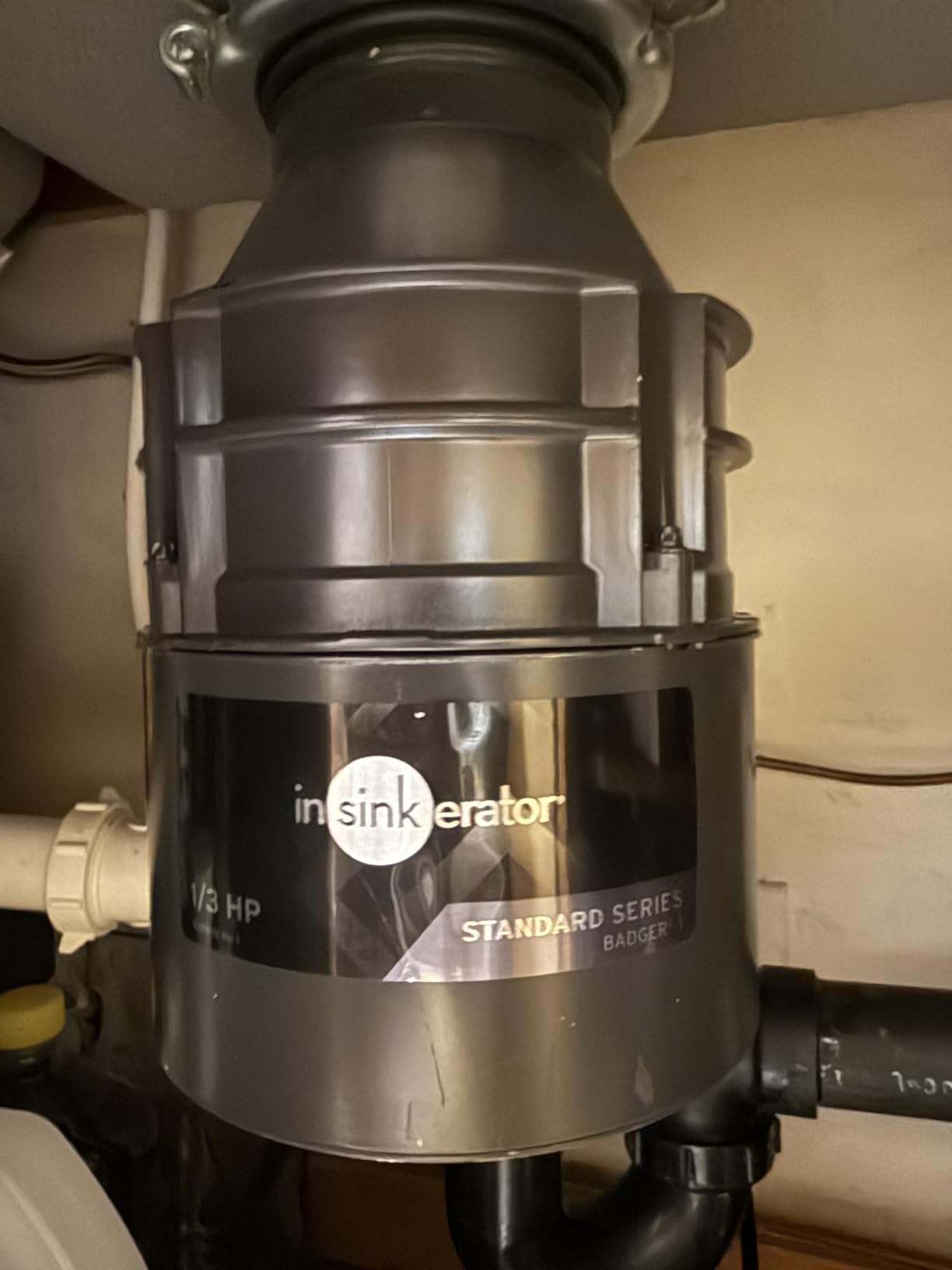 InSinkErator Badger 1 Garbage Disposal with Power Cord, Standard Series 1/3 HP Continuous Feed Food Waste Disposer, Badger 1 W/C customer photo 2