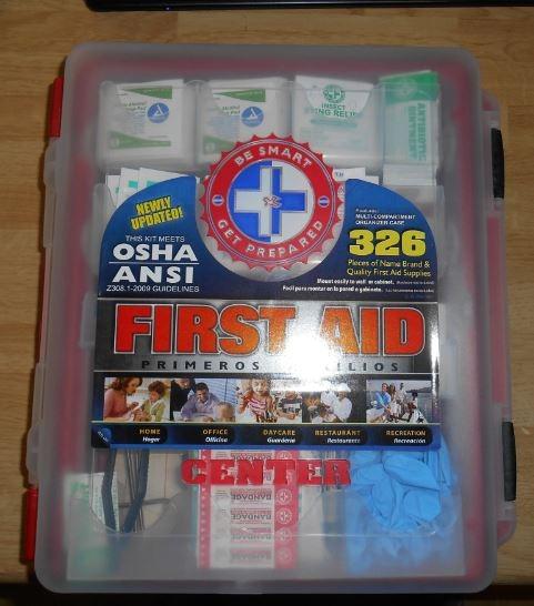 Be Smart Get Prepared 326 Pc OSHA ANSI First Aid Kit Hard Case 100 People customer photo 1