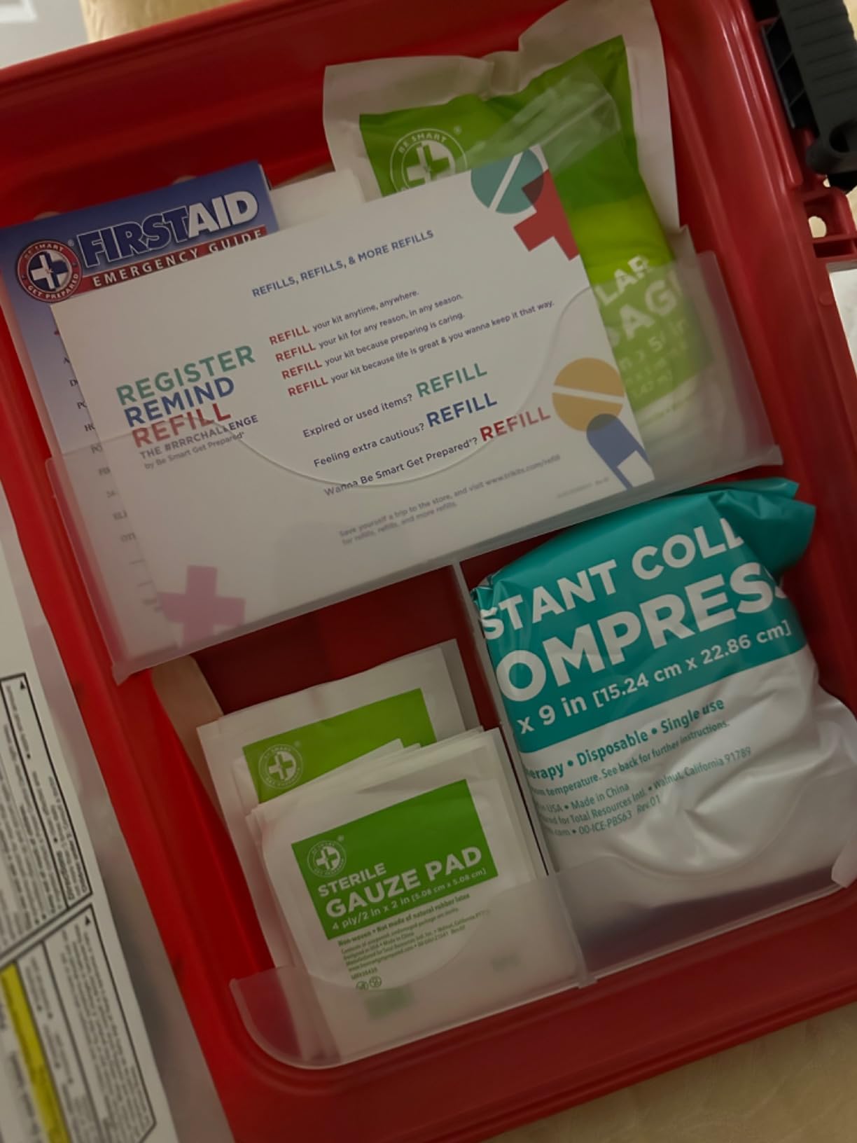 Be Smart Get Prepared 326 Pc OSHA ANSI First Aid Kit Hard Case 100 People customer photo 2