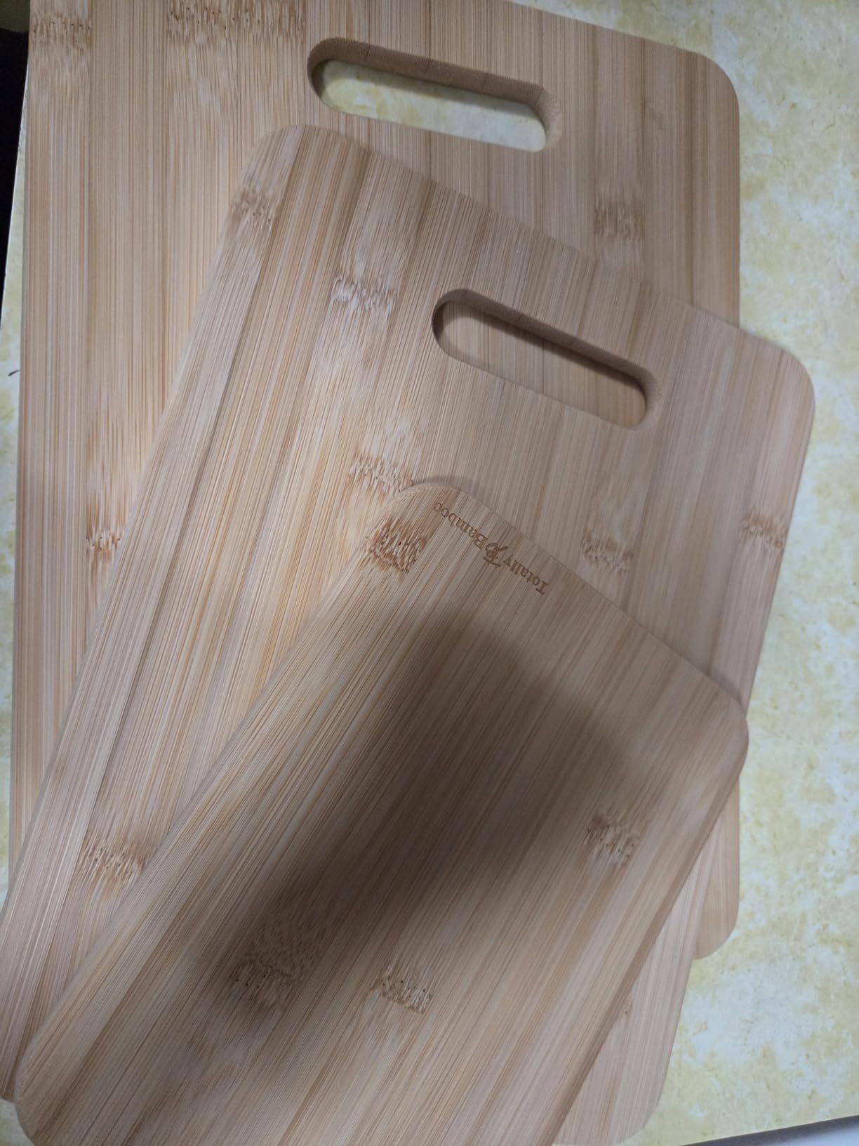Totally Bamboo Cutting Board Set, 3 Reversible Cutting Boards for Kitchen customer photo 1