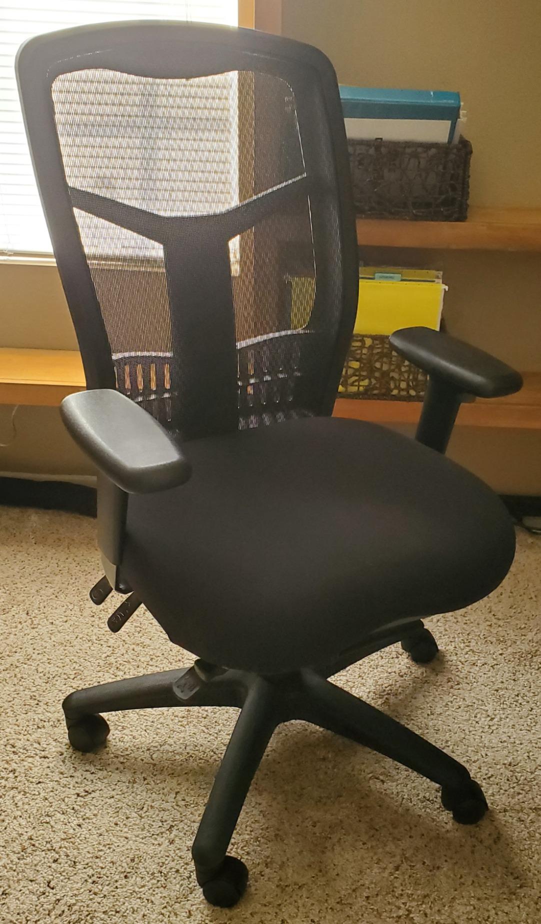 Office Star ProGrid Breathable Mesh Manager's Office Chair with Adjustable Seat Height, Multi-Function Tilt Control and Seat Slider, High Back, Coal FreeFlex Fabric customer photo 1