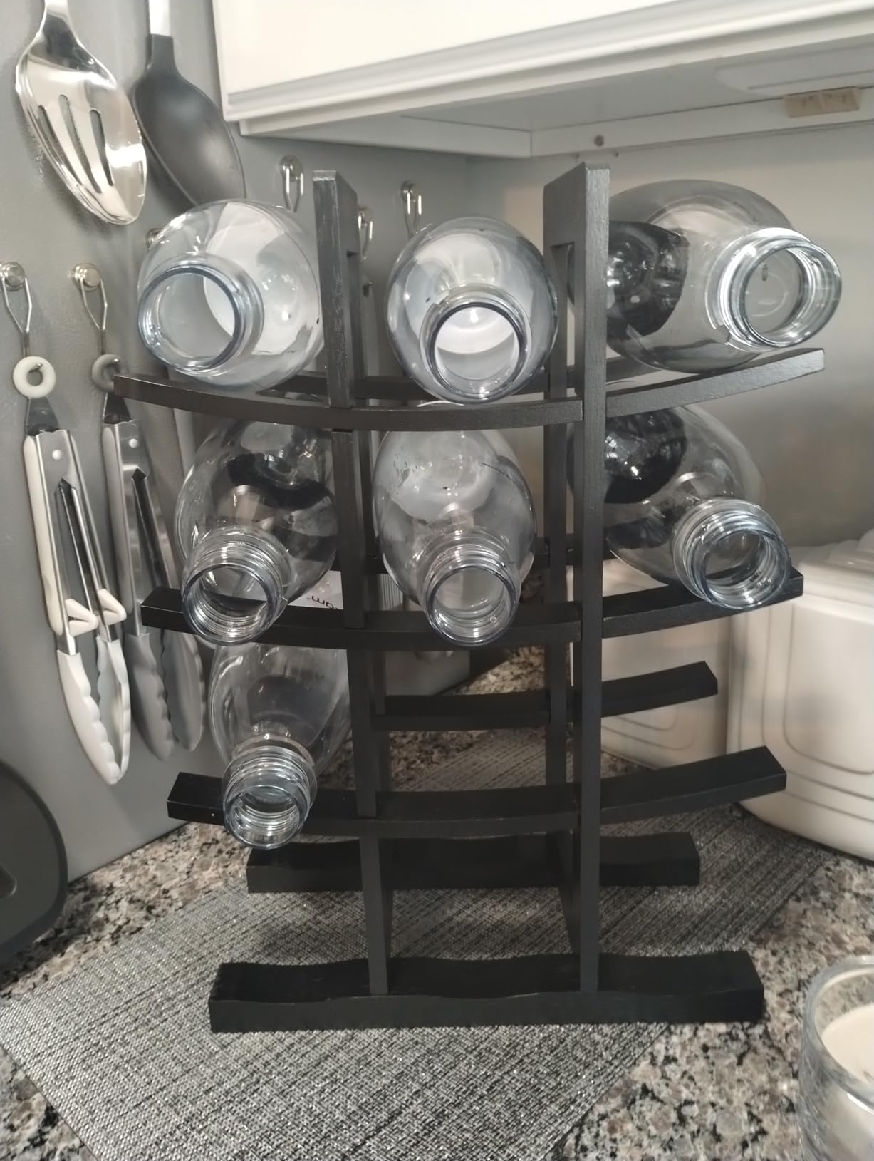 Oceanstar WR1132 12-Bottle Bamboo Wine Rack, Dark Espresso customer photo 2