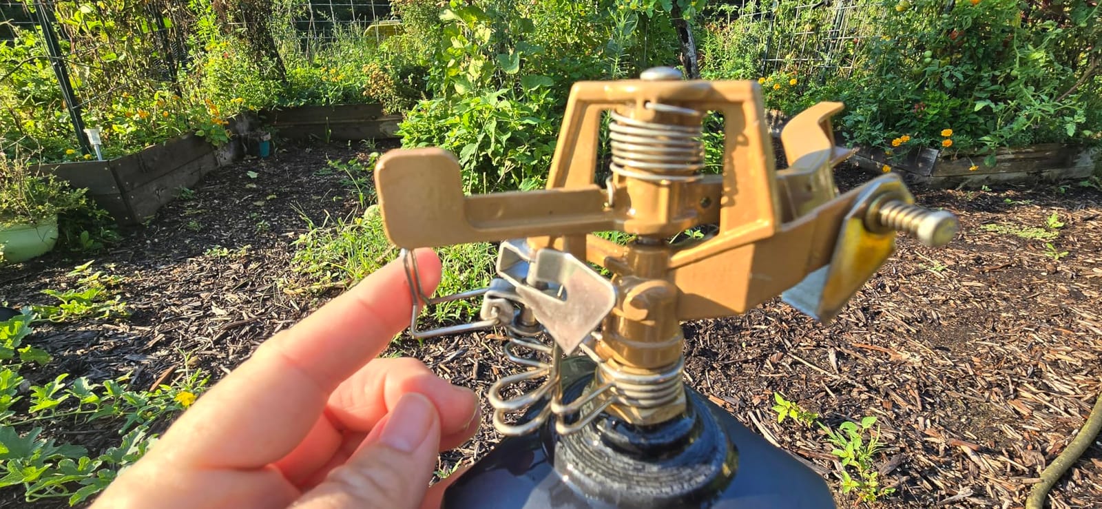 Orbit Tripod Zinc Impact Sprinkler, Adjustable Height - 56667 customer photo 2