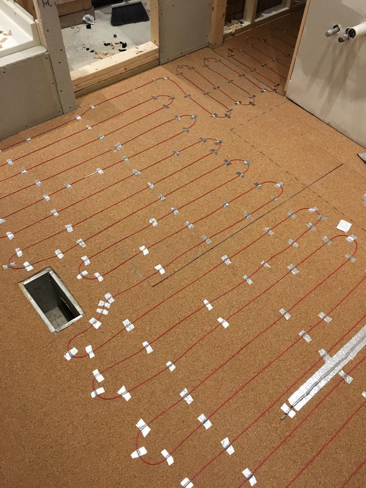 40 Sqft Electric Radiant Floor Heating Cable Kit – 120V Heated Tile Floor System with UWG5 Programmable Thermostat, Sensor, Installation Monitor & 25 Year Warranty, Made in the USA customer photo 2