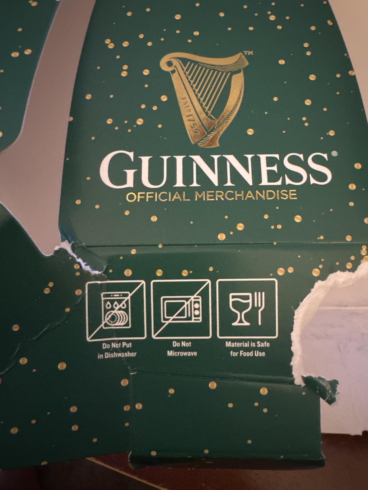 Guinness 20oz Beer Glasses Twin Pack | Certified Official Merchandise | Ideal gift for Beer Lovers customer photo 2