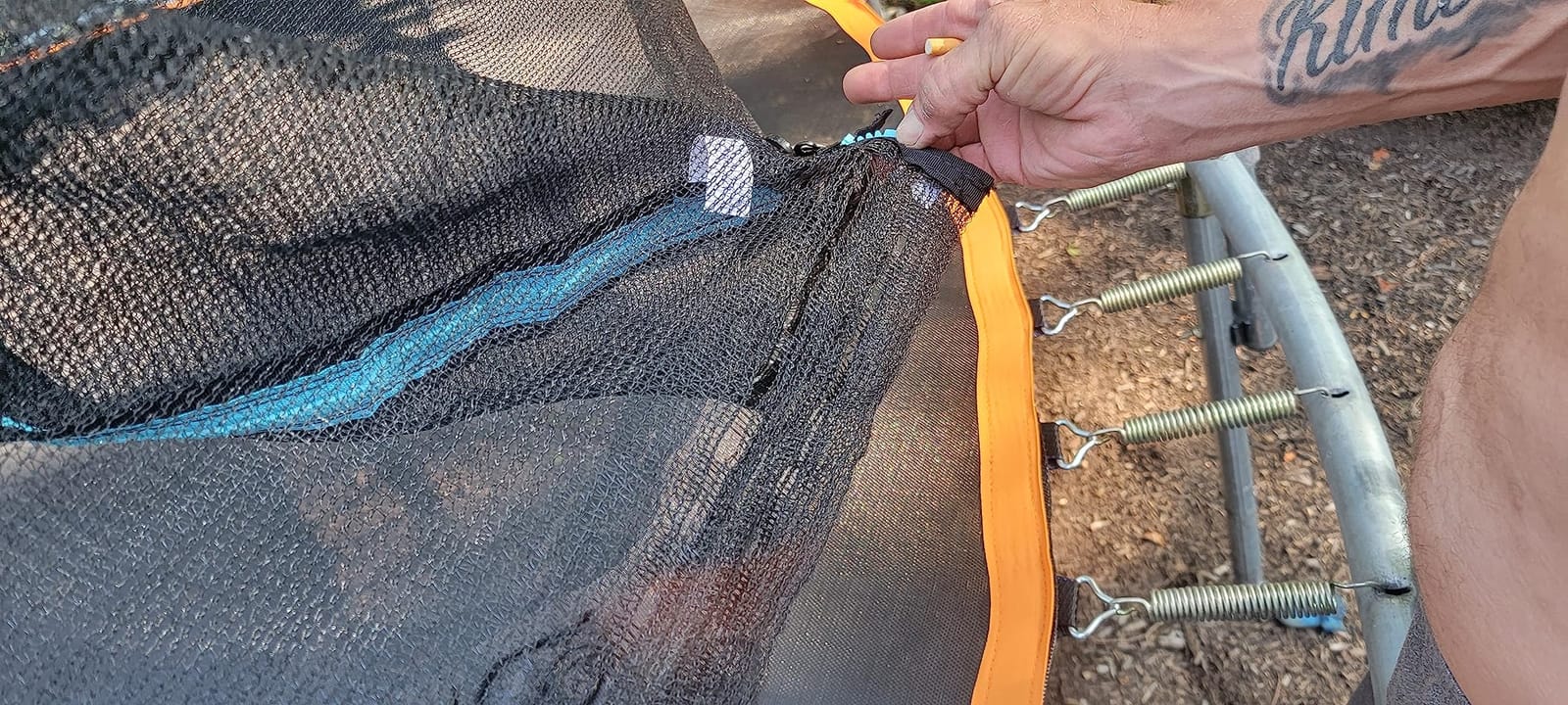 Replacement Trampoline Safety Net Enclosure - for 12ft 14ft 15ft Skywalker, Bounce Pro, AirZone, JumpZone, Walmart, and Many More - Breathable, Tear and Weather-Resistant customer photo 1