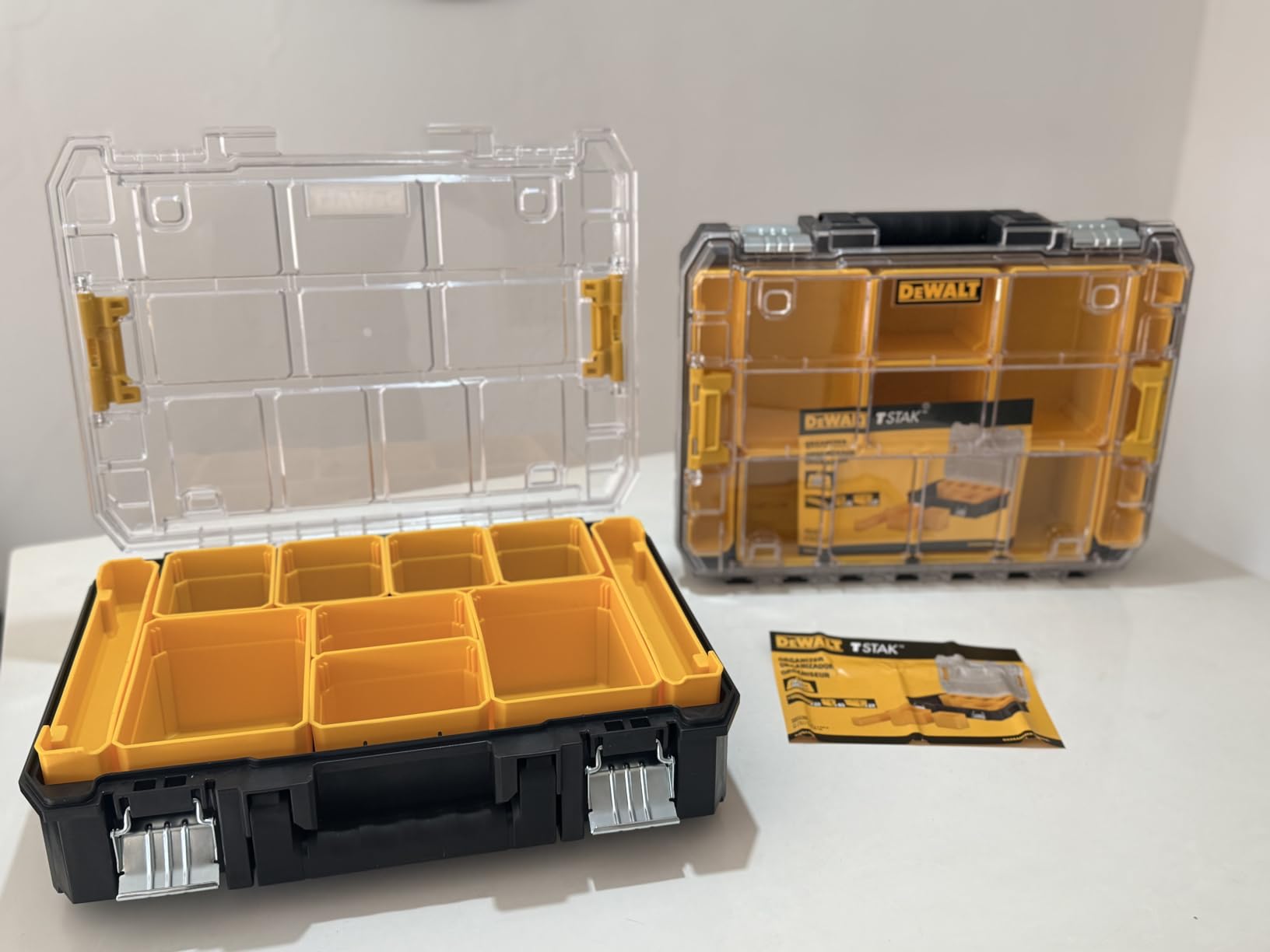 DEWALT TSTAK Tool Organizer, Small Parts and Screw Organizer Tool Box with Removable Compartments, (DWST17805) customer photo 2