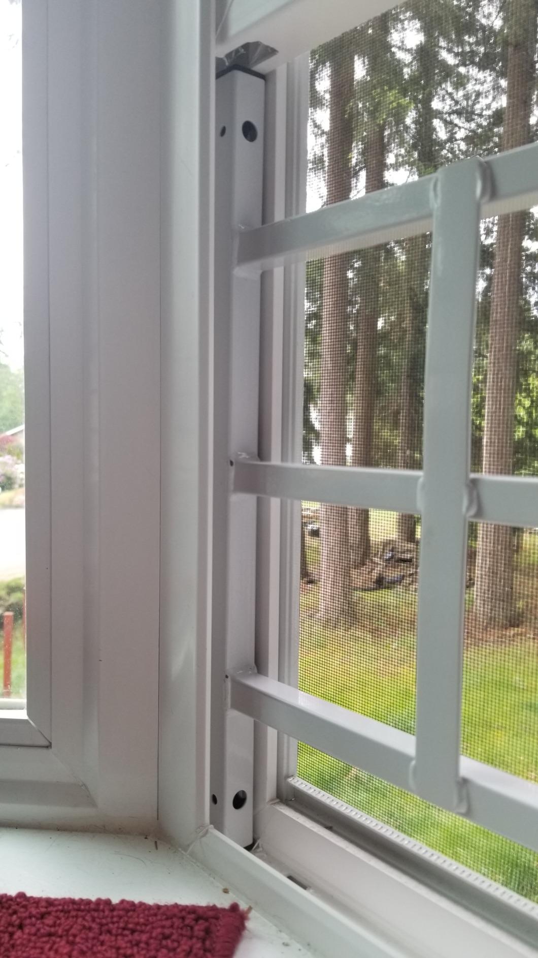 Prime-Line 3-Bar Window Security Grill, Adjustable 23-1/2 to 38 in., White customer photo 2