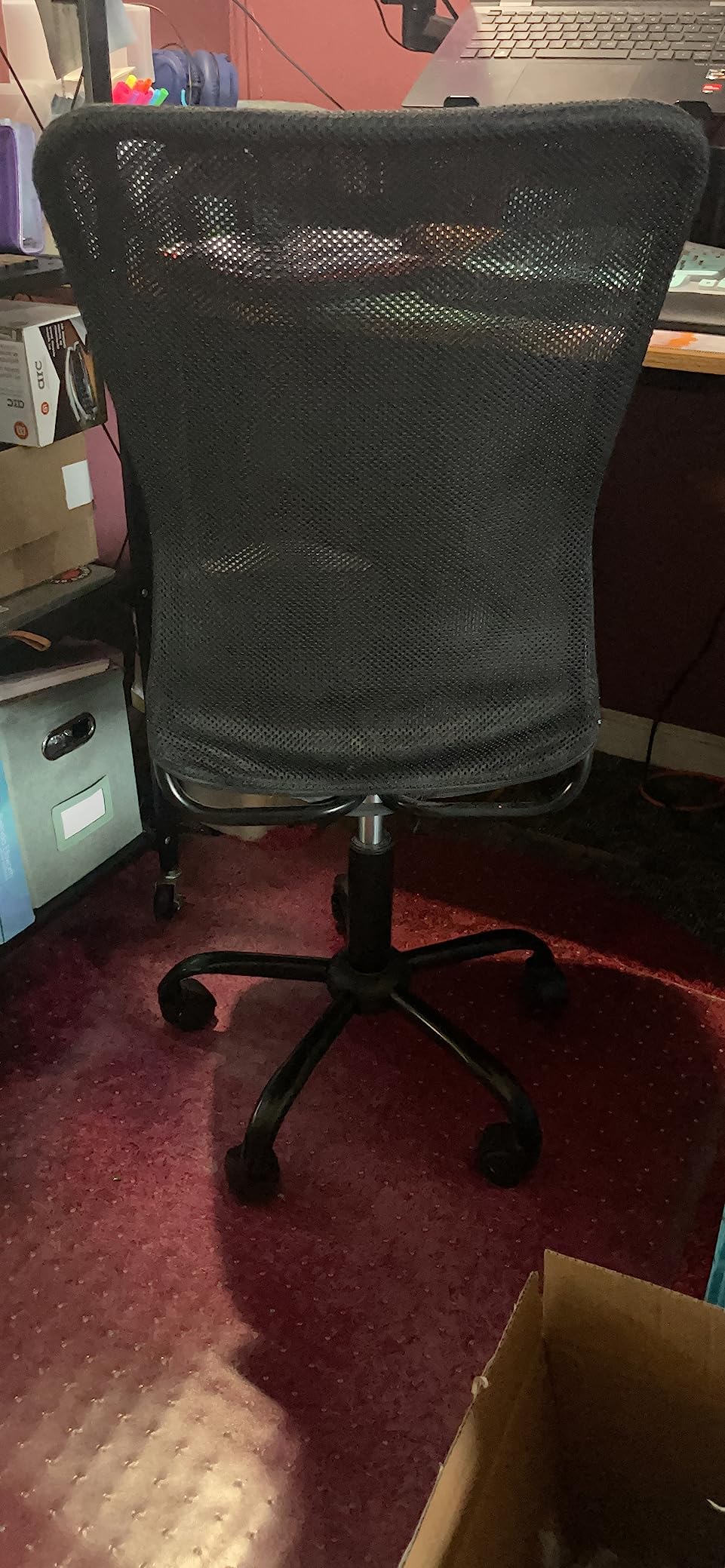 BestOffice | Armless Office Chair | Black | with Lumbar Support customer photo 1