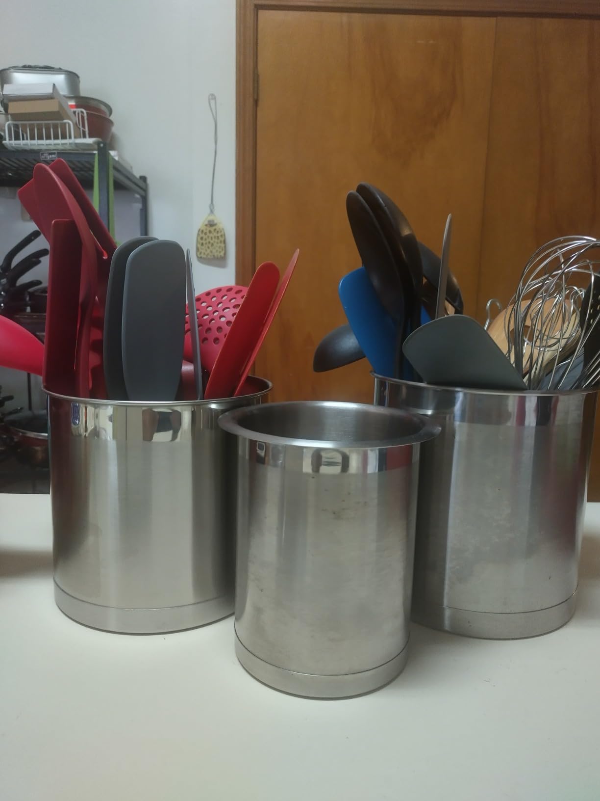 Oggi Stainless Steel Jumbo Utensil Holder - 7