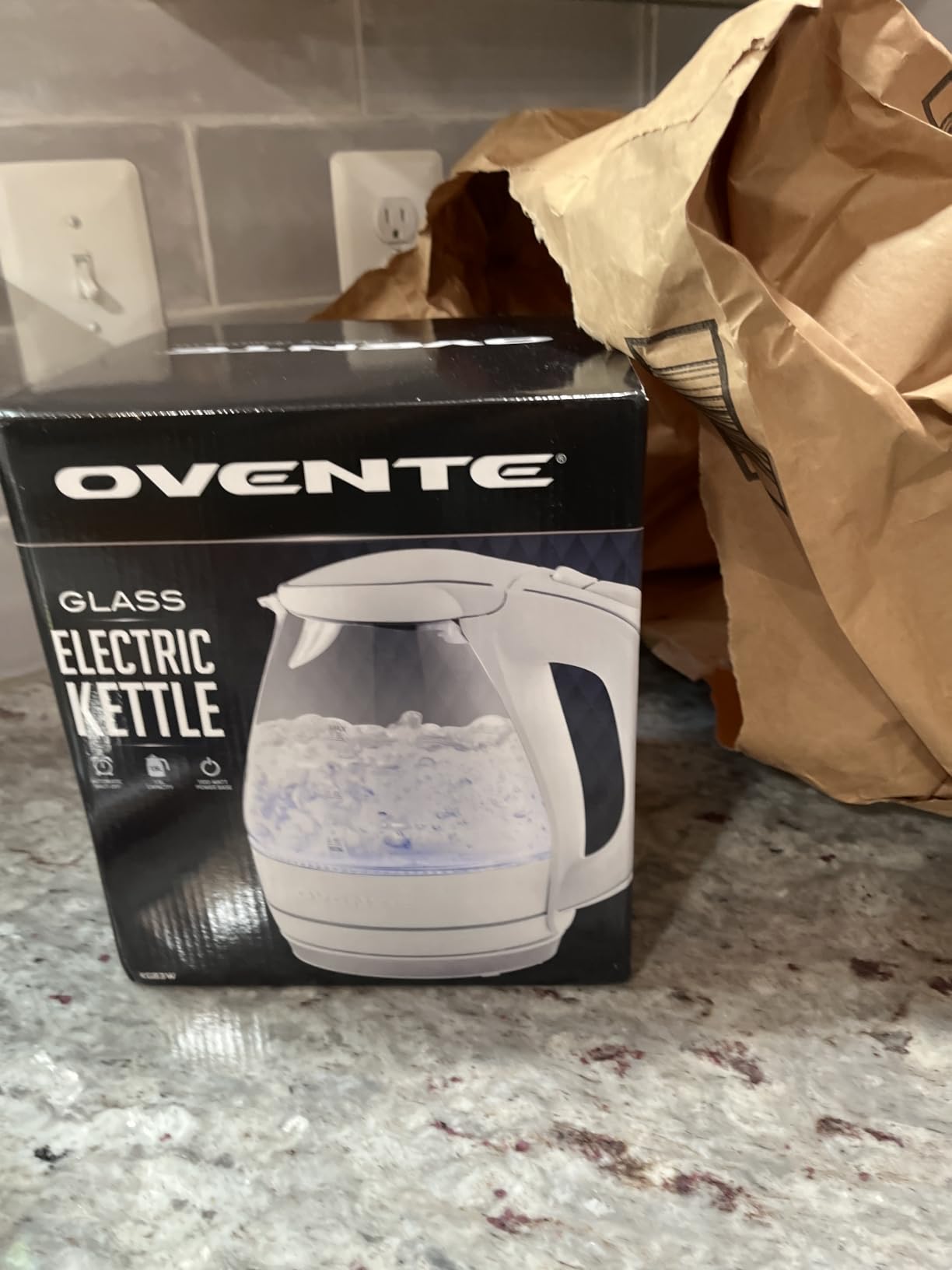 OVENTE 1.5L Glass Electric Kettle Water Boiler, Pink KG83F customer photo 1