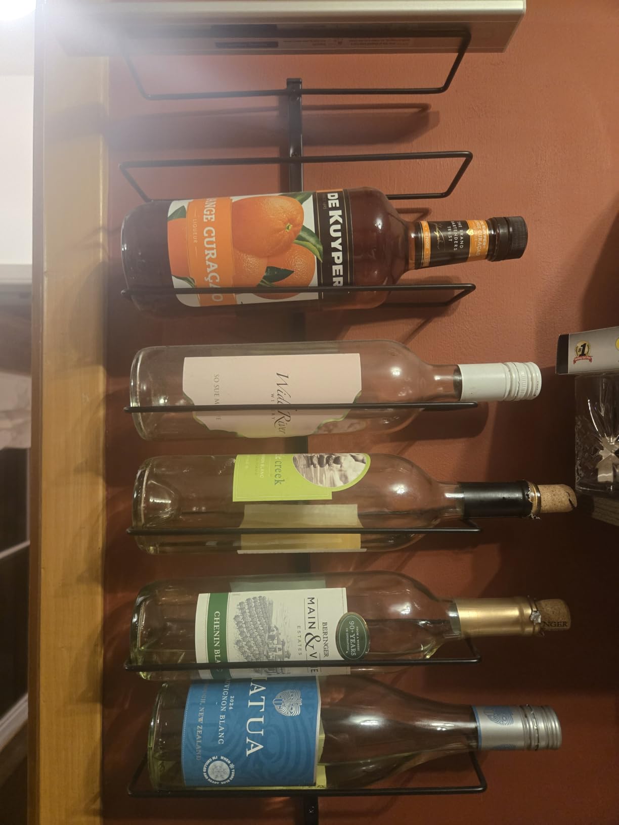 Sorbus Wall Mounted Wine Rack, Metal Bottle Rack (9 Bottle, 1 Pack) customer photo 1