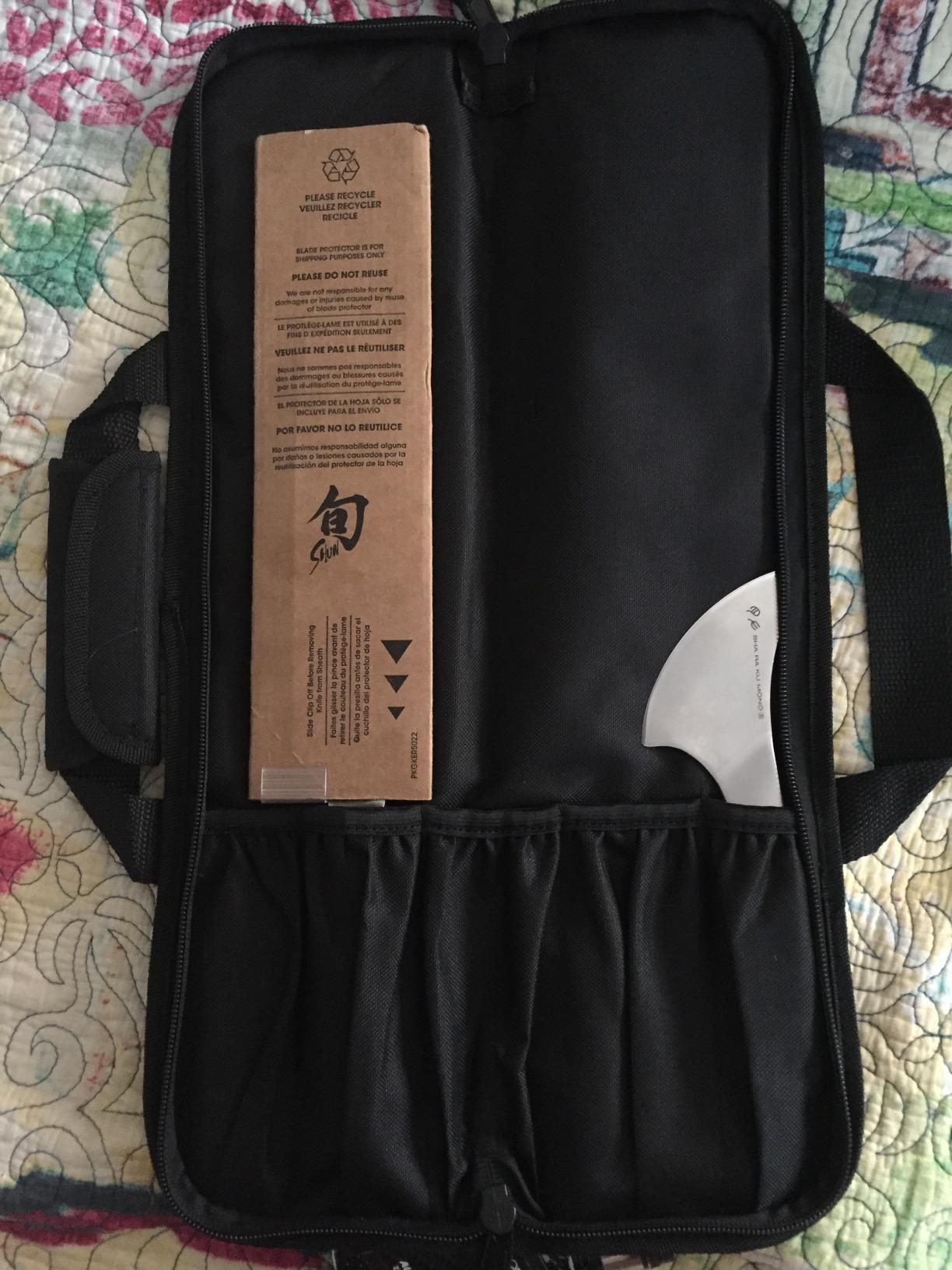 Ergo Chef 5 Pocket Chef Knife Case Roll Bag Bi-Fold (Black) Lightweight - Durable Nylon / Polyester Blend– Perfect for the Busy Traveling Chef customer photo 2