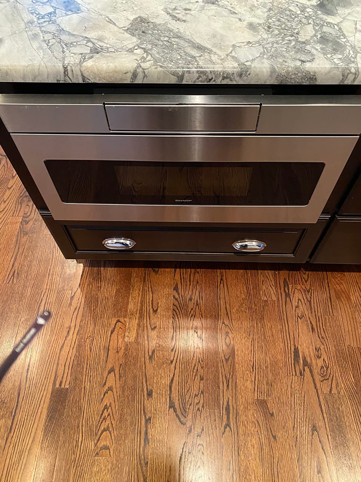 SHARP SMD3070ASY Microwave Drawer Oven, 30-inch, 1.2 Cubic Feet, 950 Watt, Concealed Angled Touch Control Panel with Digital LCD Display, Stainless Steel customer photo 2
