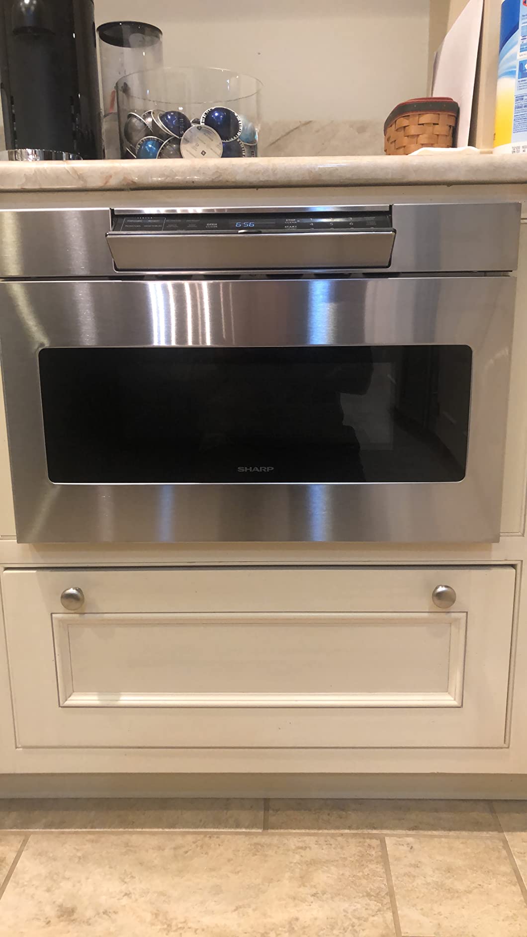 Sharp SMD2470ASY 24 in. 1.2 cu. ft. Built-In Microwave Drawer Oven customer photo 2