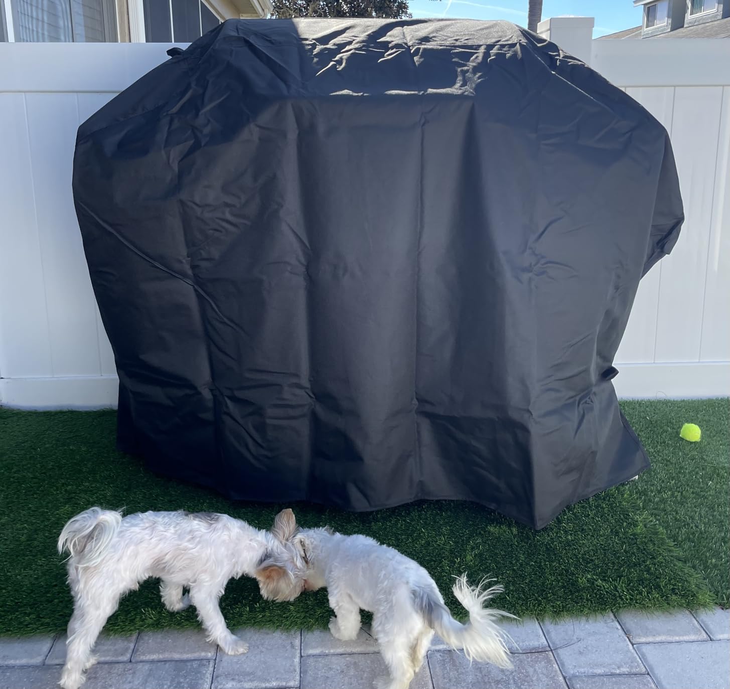 Unicook Heavy Duty Waterproof Grill Cover for Outdoor Grill 65 Inch, Black customer photo 2