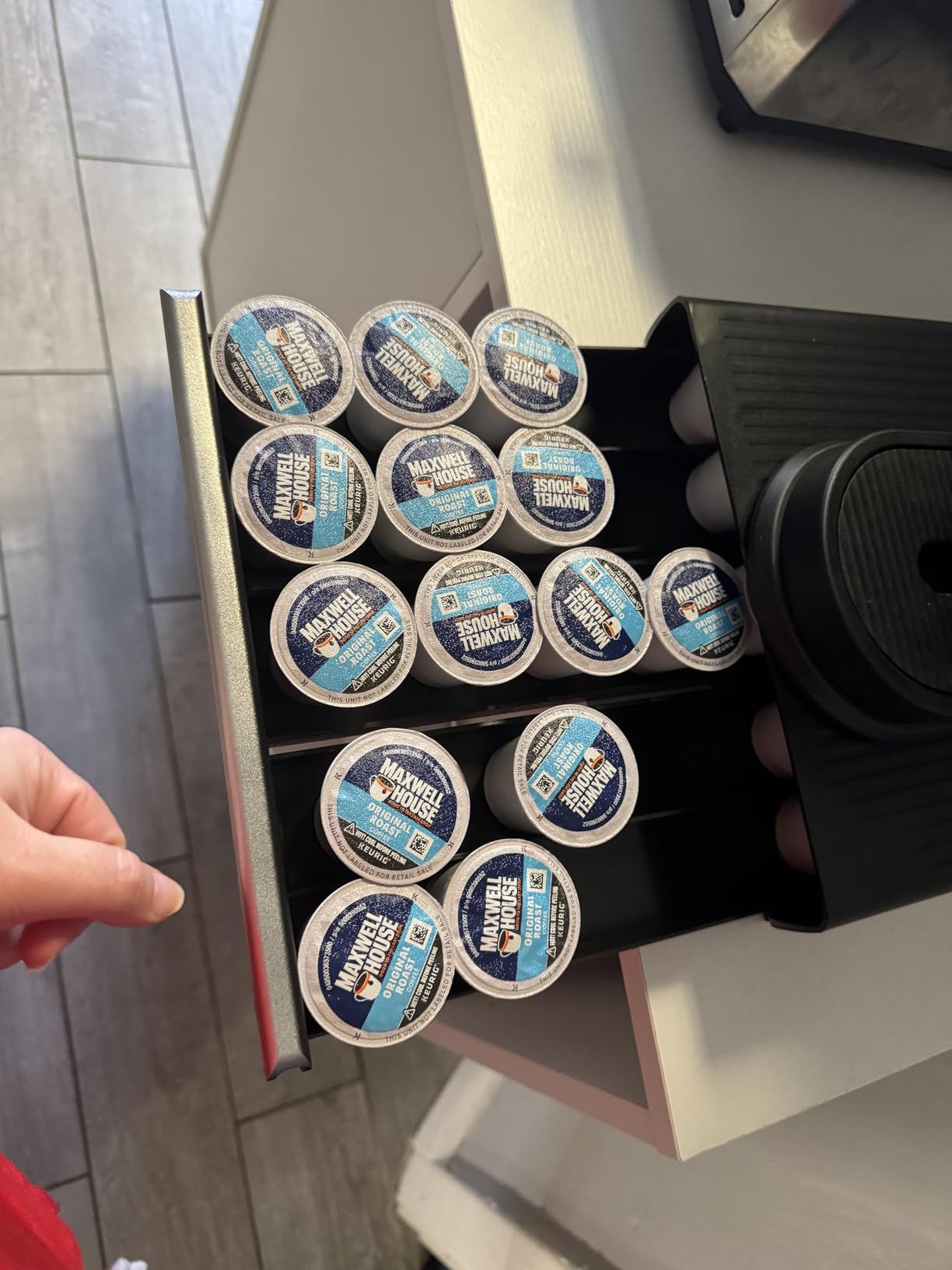 Mind Reader Single Serve Coffee Pod Drawer, 30 Pod Capacity, Countertop Organizer, 10.5